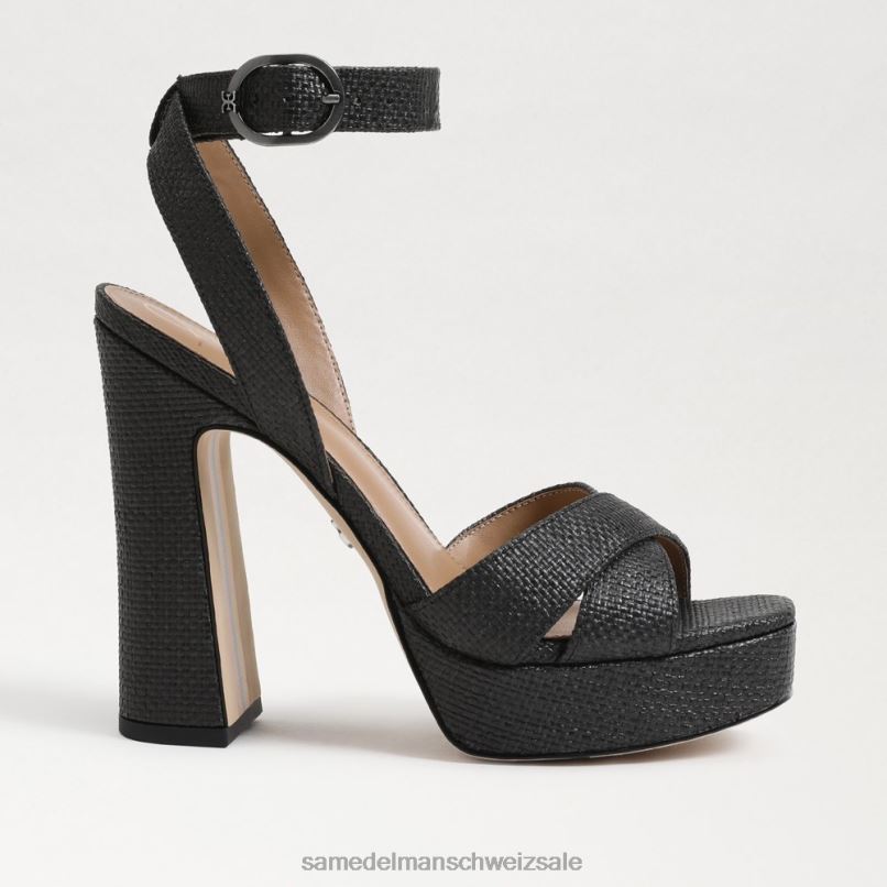 CH Sam Edelman Frauen Kayna Plateausandale Schwarz X2J86513 Schuhwerk