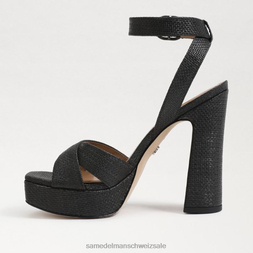 CH Sam Edelman Frauen Kayna Plateausandale Schwarz X2J86513 Schuhwerk