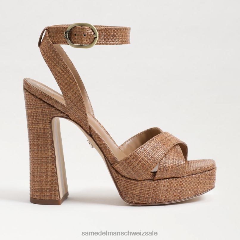 CH Sam Edelman Frauen Kayna Plateausandale cuoio X2J86512 Schuhwerk