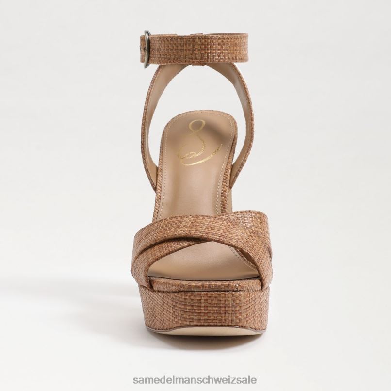 CH Sam Edelman Frauen Kayna Plateausandale cuoio X2J86512 Schuhwerk