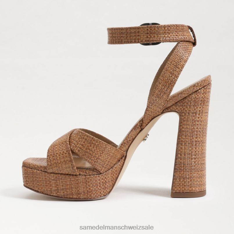 CH Sam Edelman Frauen Kayna Plateausandale cuoio X2J86512 Schuhwerk