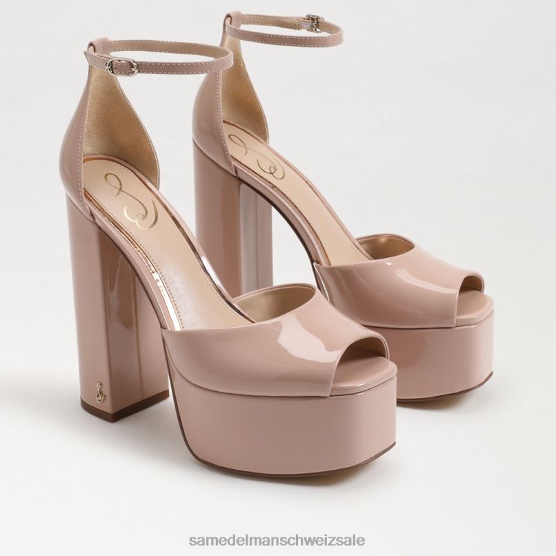 CH Sam Edelman Frauen Kori-Plateau-Absatz Sunrise Blush Patent X2J86240 Schuhwerk