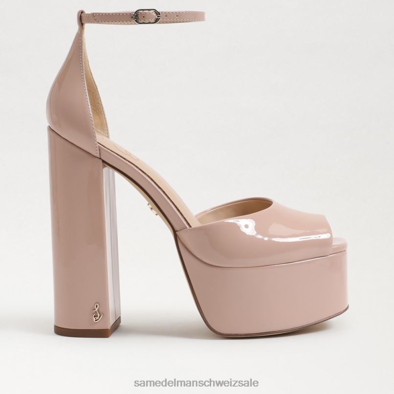 CH Sam Edelman Frauen Kori-Plateau-Absatz Sunrise Blush Patent X2J86240 Schuhwerk
