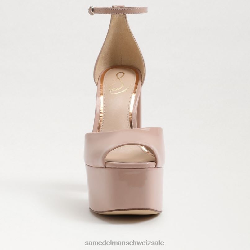 CH Sam Edelman Frauen Kori-Plateau-Absatz Sunrise Blush Patent X2J86240 Schuhwerk