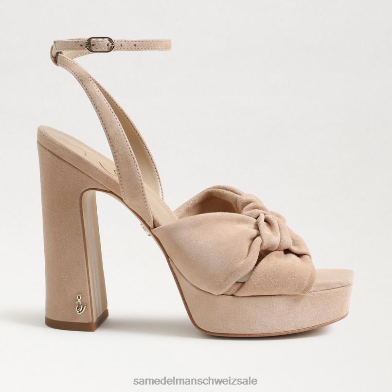 CH Sam Edelman Frauen Kristen-Plateau-Absatz Cappuccino-Wildleder X2J86818 Schuhwerk