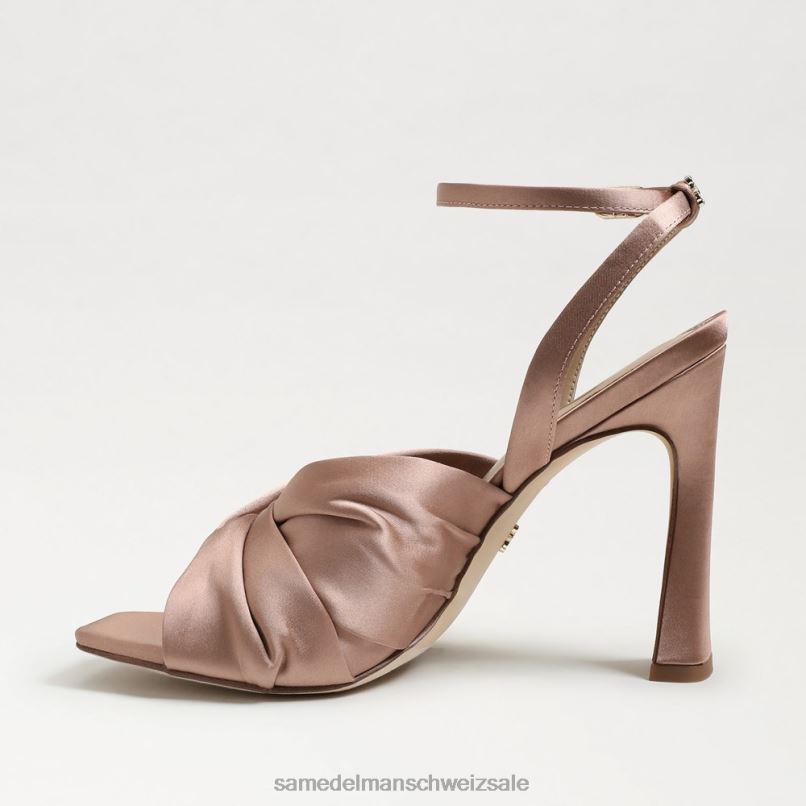 CH Sam Edelman Frauen Lavendelfarbener Riemchenabsatz Pralinensatin X2J86948 Schuhwerk