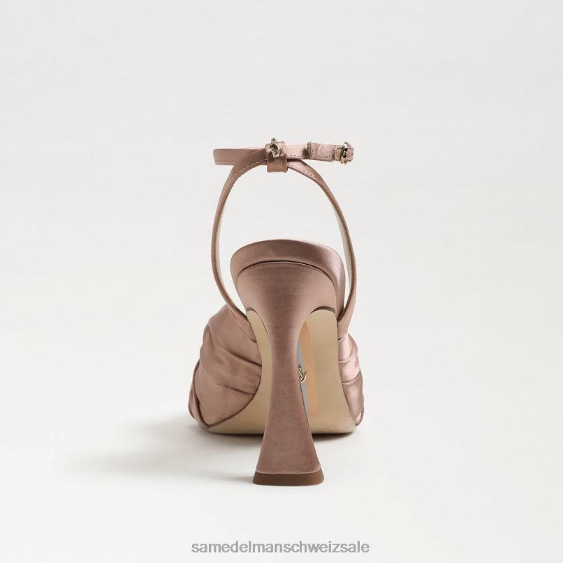 CH Sam Edelman Frauen Lavendelfarbener Riemchenabsatz Pralinensatin X2J86948 Schuhwerk