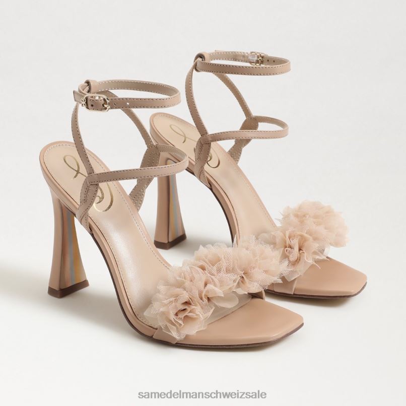 CH Sam Edelman Frauen Leilani Riemchenabsatz Macadamia X2J86952 Schuhwerk