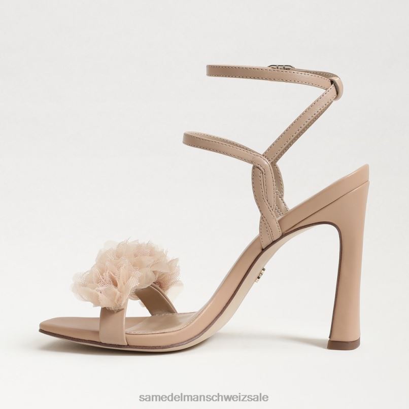 CH Sam Edelman Frauen Leilani Riemchenabsatz Macadamia X2J86952 Schuhwerk