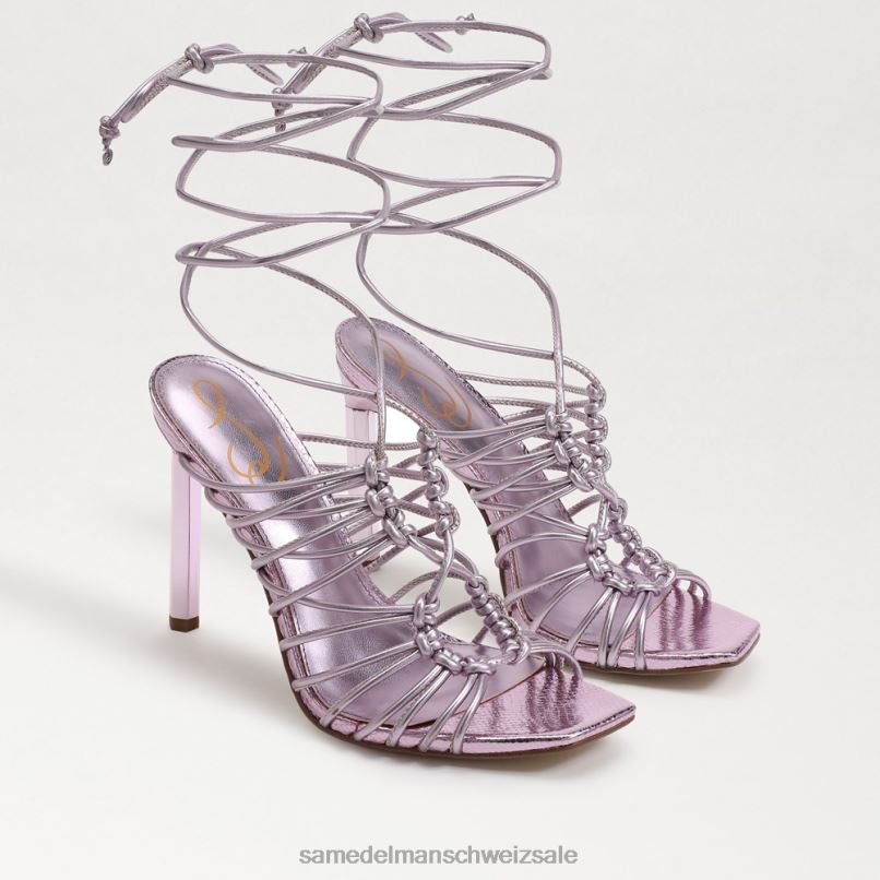 CH Sam Edelman Frauen Lylah Stiletto-Schnürsandale lila Quarz X2J86440 Schuhwerk