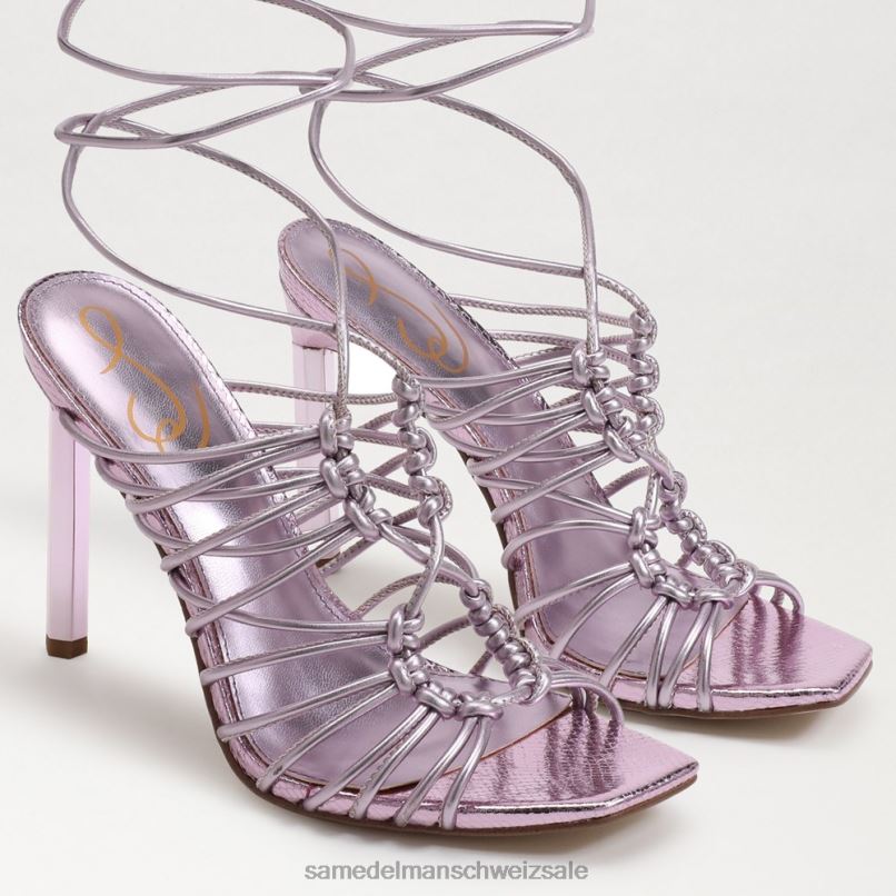 CH Sam Edelman Frauen Lylah Stiletto-Schnürsandale lila Quarz X2J86440 Schuhwerk
