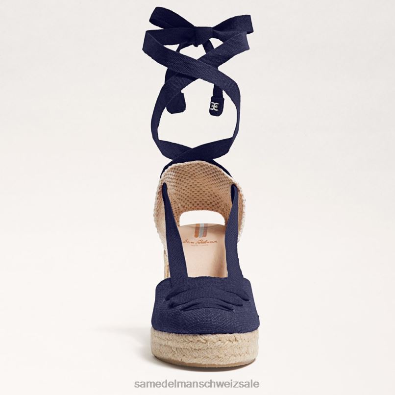 CH Sam Edelman Frauen Margherita Espadrille-Keilsandale Marine X2J8688 Schuhwerk