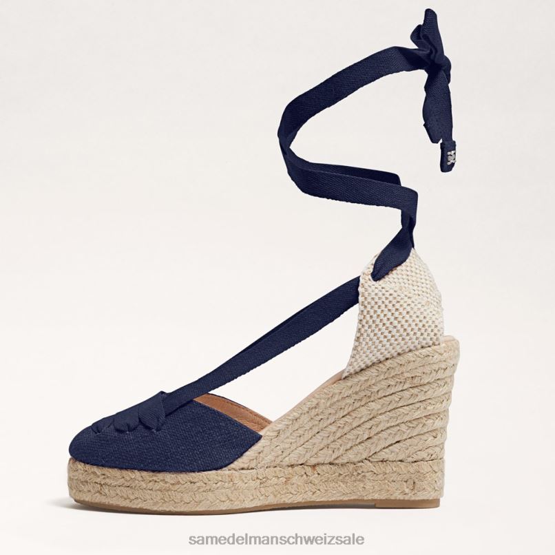 CH Sam Edelman Frauen Margherita Espadrille-Keilsandale Marine X2J8688 Schuhwerk