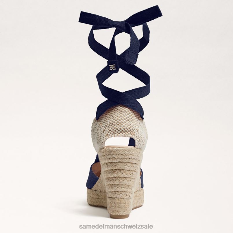 CH Sam Edelman Frauen Margherita Espadrille-Keilsandale Marine X2J8688 Schuhwerk