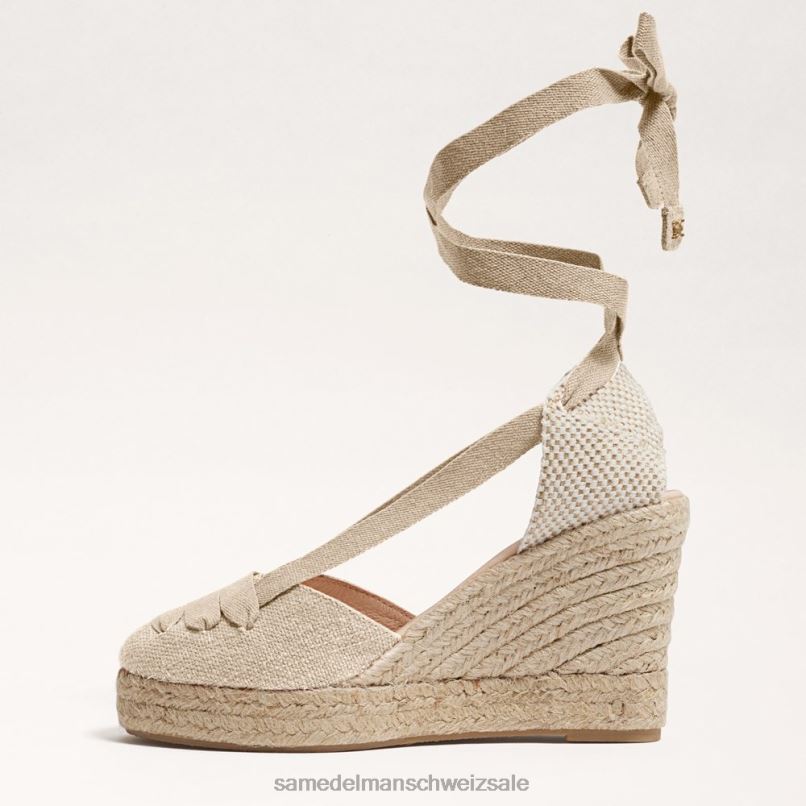 CH Sam Edelman Frauen Margherita Espadrille-Keilsandale natürlich X2J8685 Schuhwerk