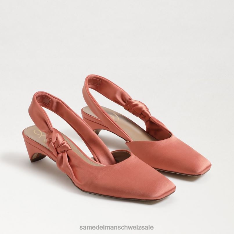 CH Sam Edelman Frauen Meredith Slingback-Kitten-Heel Canyon-Orange X2J86878 Schuhwerk