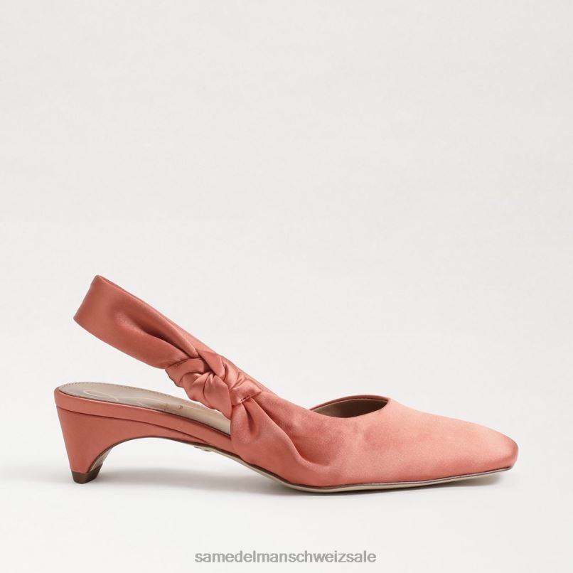 CH Sam Edelman Frauen Meredith Slingback-Kitten-Heel Canyon-Orange X2J86878 Schuhwerk