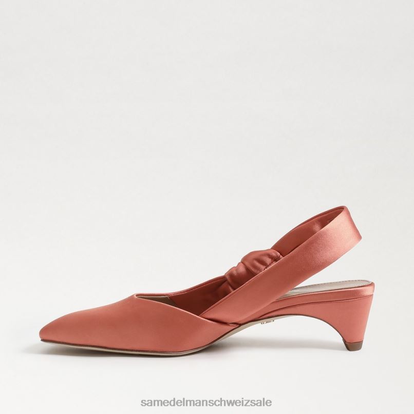 CH Sam Edelman Frauen Meredith Slingback-Kitten-Heel Canyon-Orange X2J86878 Schuhwerk
