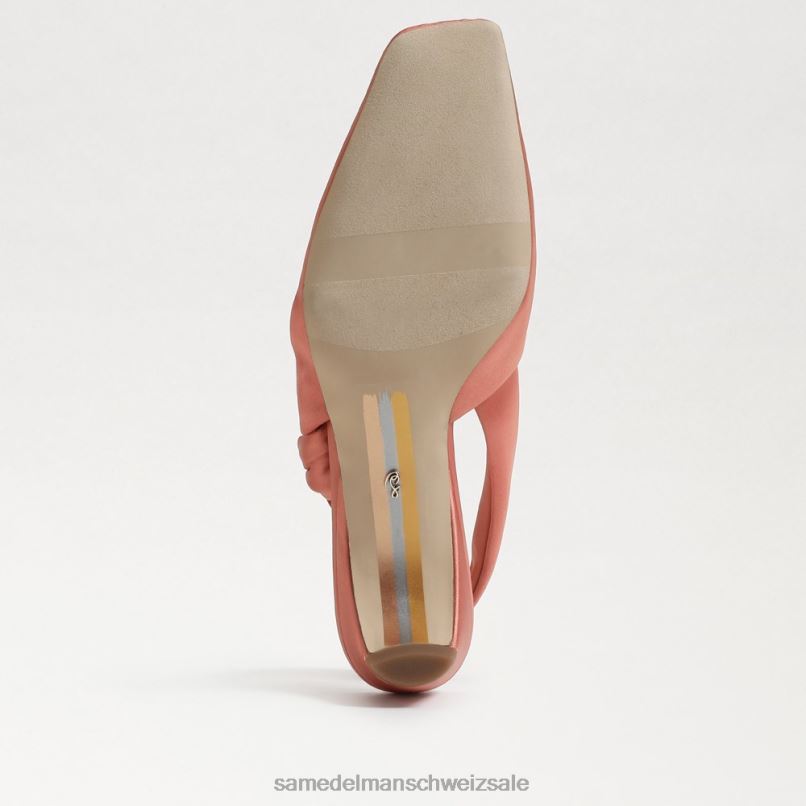 CH Sam Edelman Frauen Meredith Slingback-Kitten-Heel Canyon-Orange X2J86878 Schuhwerk