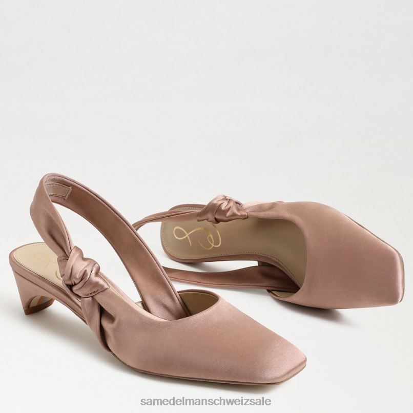 CH Sam Edelman Frauen Meredith Slingback-Kitten-Heel weiche Praline X2J86877 Schuhwerk