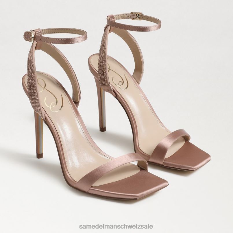CH Sam Edelman Frauen Ophelia-Knöchelriemenabsatz weiche Praline X2J86536 Schuhwerk