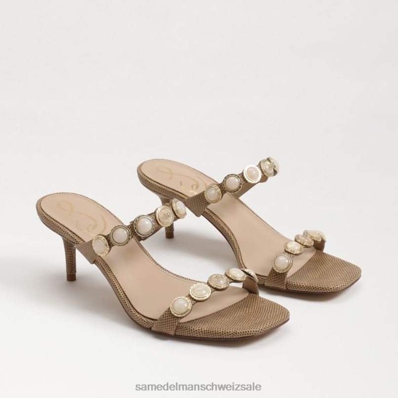 CH Sam Edelman Frauen Palma Kitten-Heel-Mule Chai-Creme X2J86492 Schuhwerk