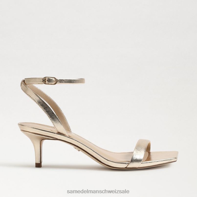 CH Sam Edelman Frauen Rayelle Kitten-Heel Gold Blatt X2J86678 Schuhwerk