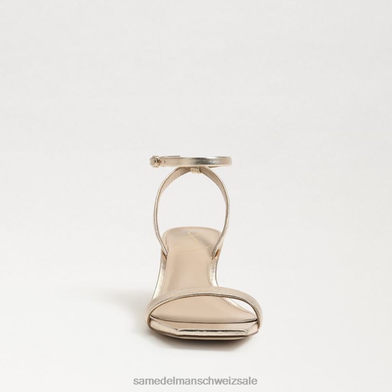 CH Sam Edelman Frauen Rayelle Kitten-Heel Gold Blatt X2J86678 Schuhwerk