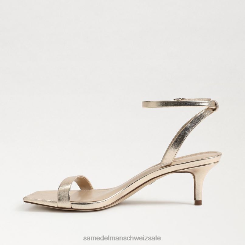CH Sam Edelman Frauen Rayelle Kitten-Heel Gold Blatt X2J86678 Schuhwerk