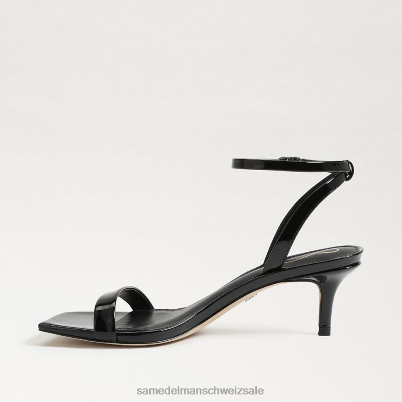 CH Sam Edelman Frauen Rayelle Kitten-Heel schwarzes Lackleder X2J86682 Schuhwerk
