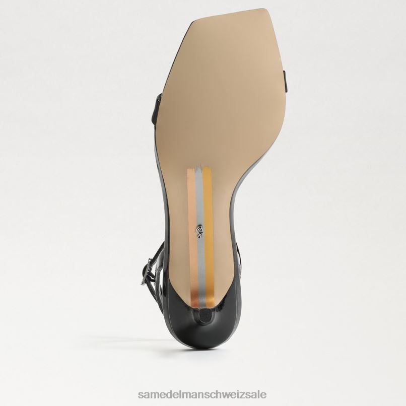 CH Sam Edelman Frauen Rayelle Kitten-Heel schwarzes Lackleder X2J86682 Schuhwerk