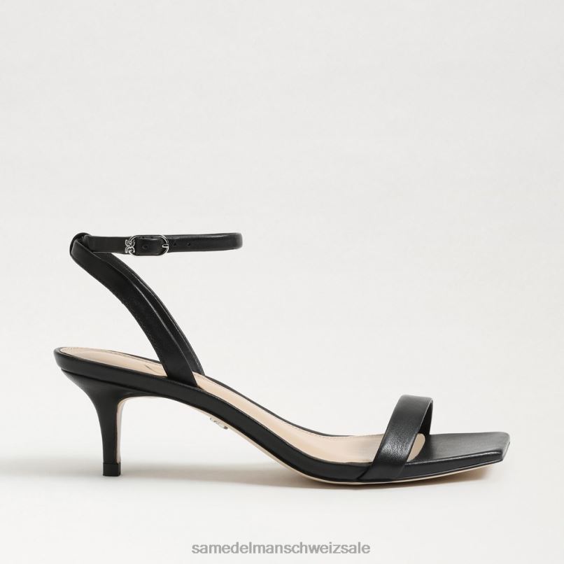 CH Sam Edelman Frauen Rayelle Kitten-Heel schwarzes Leder X2J86679 Schuhwerk
