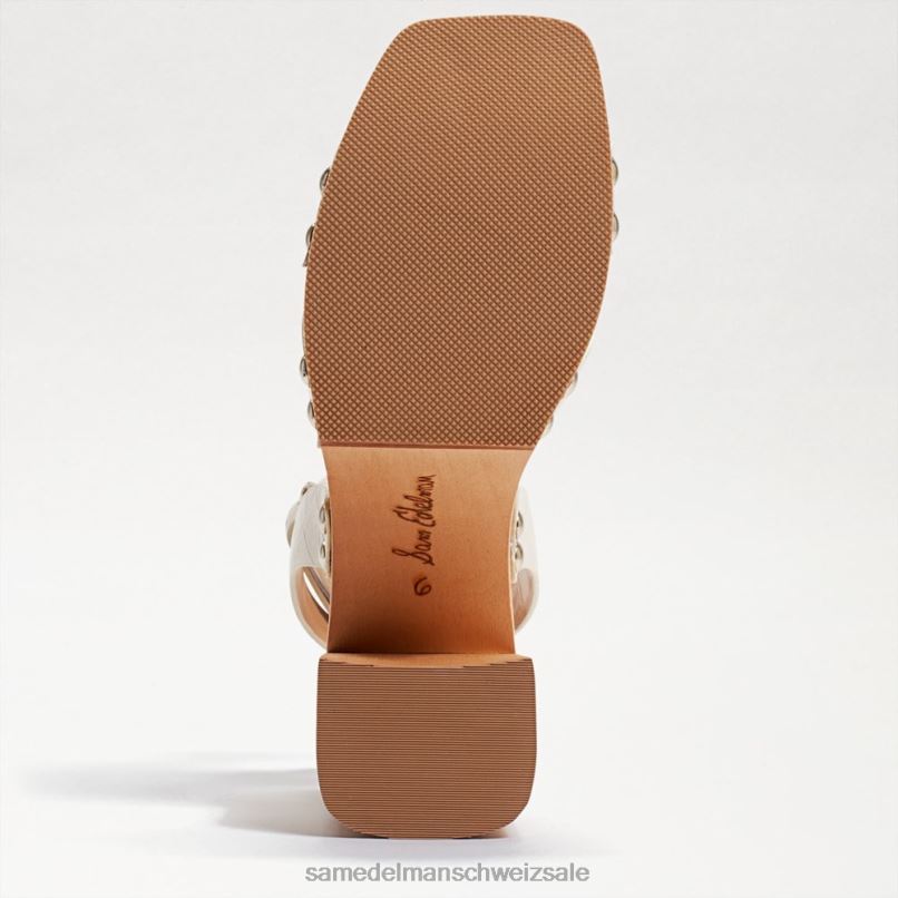 CH Sam Edelman Frauen Rosalind Plateau-Sandale mit Absatz modernes elfenbeinfarbenes Krokodil X2J86802 Schuhwerk