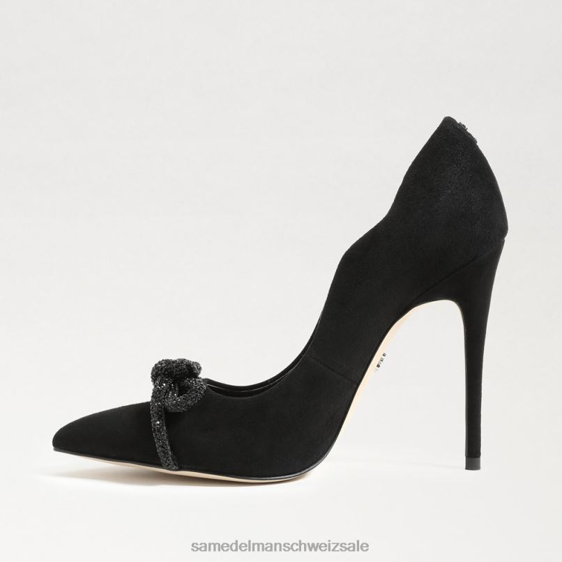 CH Sam Edelman Frauen Spitzer Deela-Absatz schwarzes Wildleder X2J86755 Schuhwerk