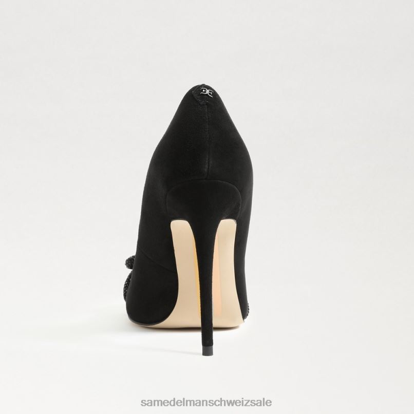 CH Sam Edelman Frauen Spitzer Deela-Absatz schwarzes Wildleder X2J86755 Schuhwerk