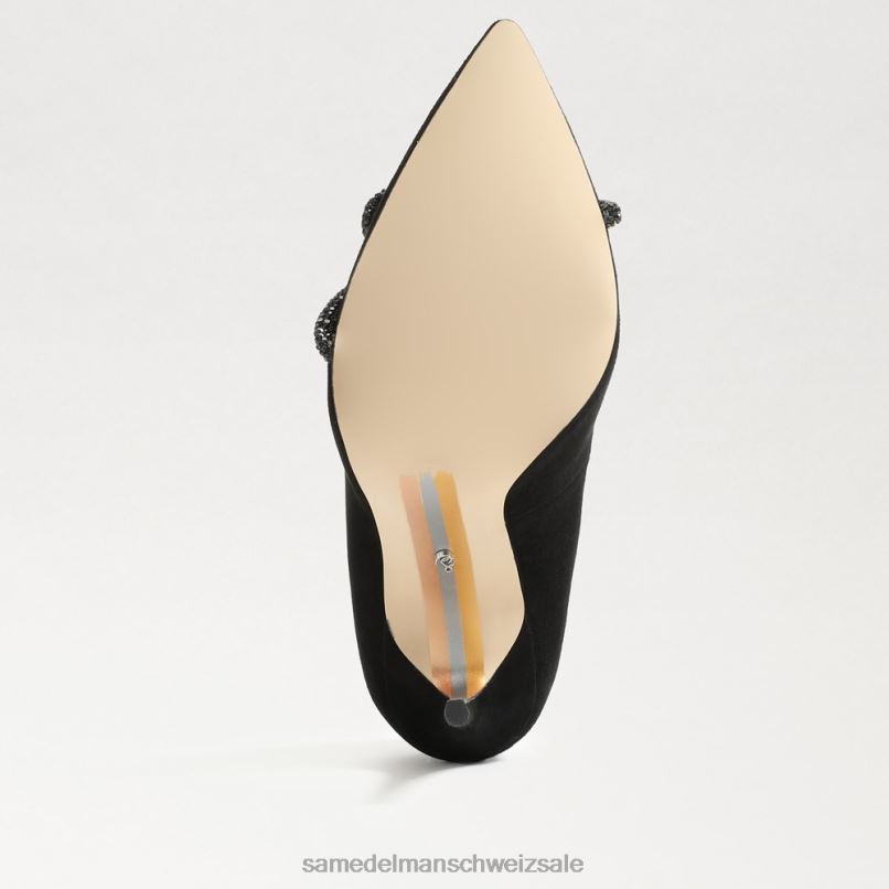 CH Sam Edelman Frauen Spitzer Deela-Absatz schwarzes Wildleder X2J86755 Schuhwerk