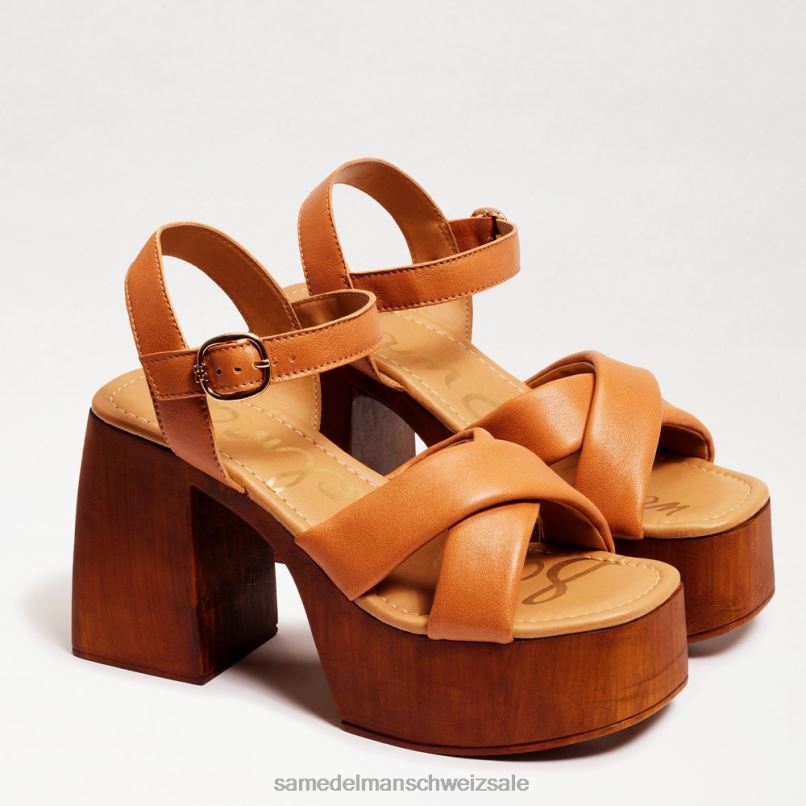 CH Sam Edelman Frauen Suzannah-Plateau-Blockabsatz Sattel X2J86569 Schuhwerk