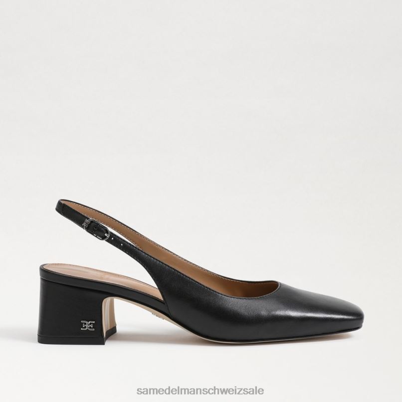 CH Sam Edelman Frauen Terra-Slingback-Kitten-Heel Schwarz X2J86189 Schuhwerk