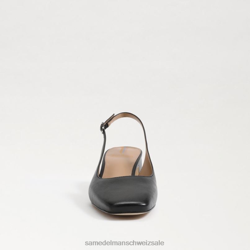 CH Sam Edelman Frauen Terra-Slingback-Kitten-Heel Schwarz X2J86189 Schuhwerk