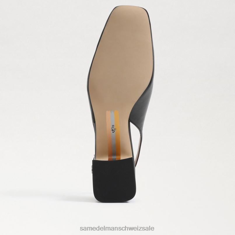 CH Sam Edelman Frauen Terra-Slingback-Kitten-Heel Schwarz X2J86189 Schuhwerk