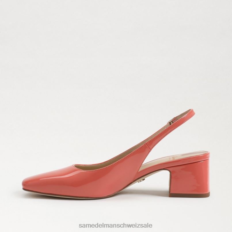 CH Sam Edelman Frauen Terra-Slingback-Kitten-Heel Terrakottarosa X2J86191 Schuhwerk