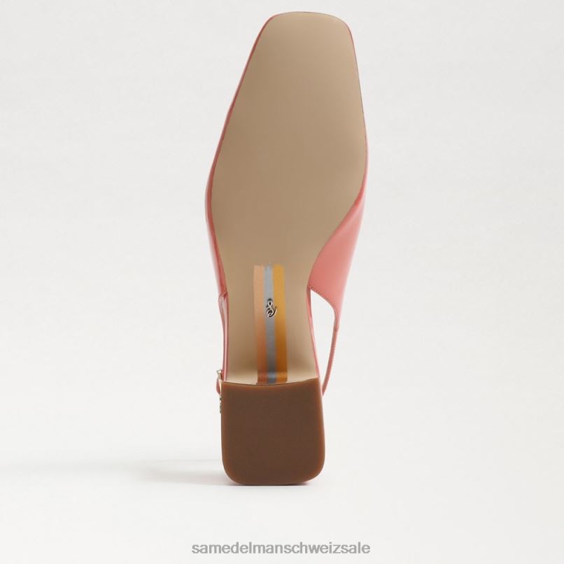 CH Sam Edelman Frauen Terra-Slingback-Kitten-Heel Terrakottarosa X2J86191 Schuhwerk