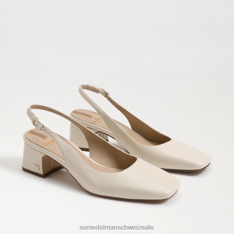 CH Sam Edelman Frauen Terra-Slingback-Kitten-Heel modernes Elfenbein X2J86188 Schuhwerk
