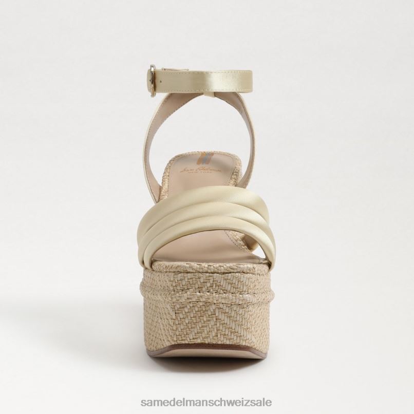 CH Sam Edelman Frauen Tibby-Sandale mit Plateauabsatz gewaschene Zitrone X2J86438 Schuhwerk