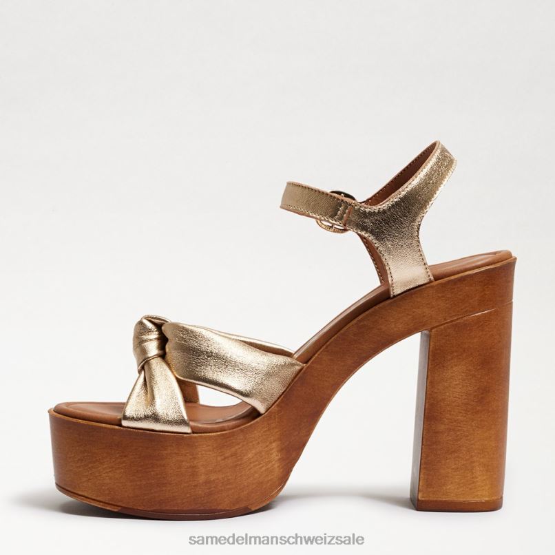 CH Sam Edelman Frauen Trista-Plateausandale Sekt X2J86401 Schuhwerk
