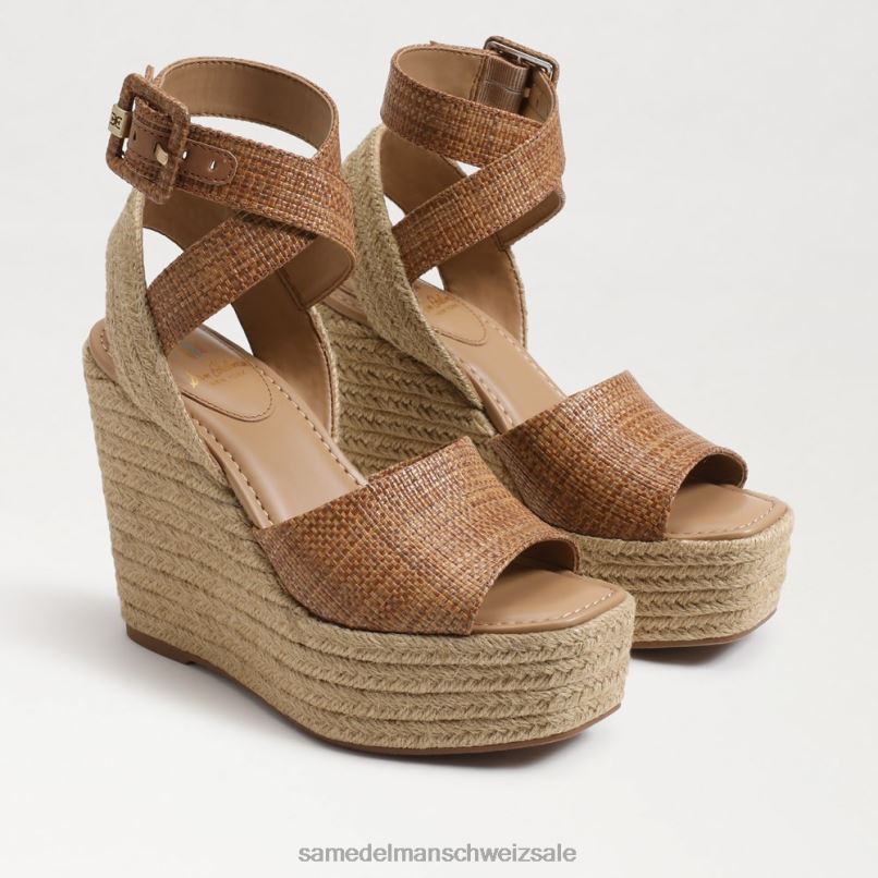 CH Sam Edelman Frauen Vada Espadrille-Keilsandale cuoio X2J86384 Schuhwerk