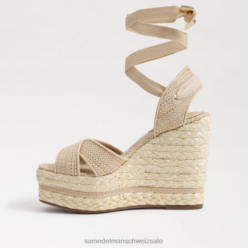 CH Sam Edelman Frauen Vaughn Espadrille-Keilsandale natürlich X2J86246 Schuhwerk