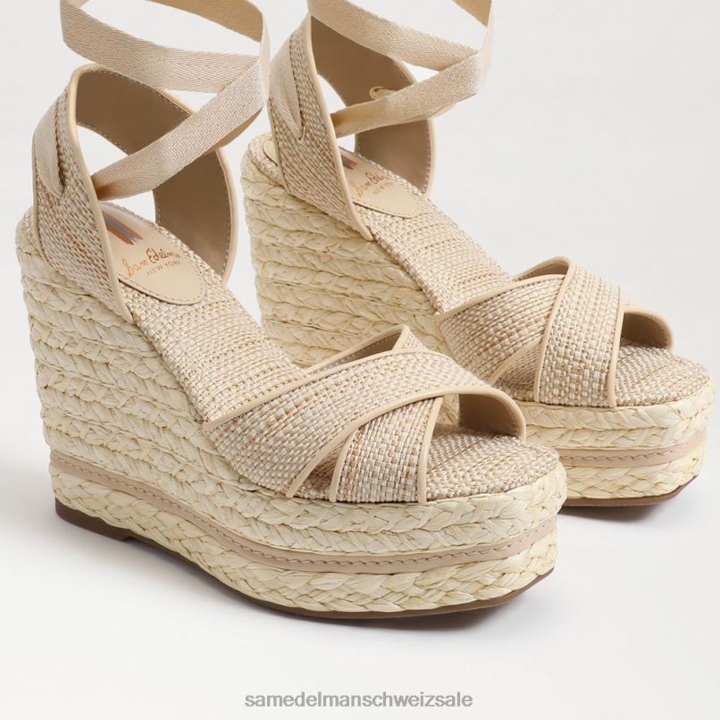 CH Sam Edelman Frauen Vaughn Espadrille-Keilsandale natürlich X2J86246 Schuhwerk