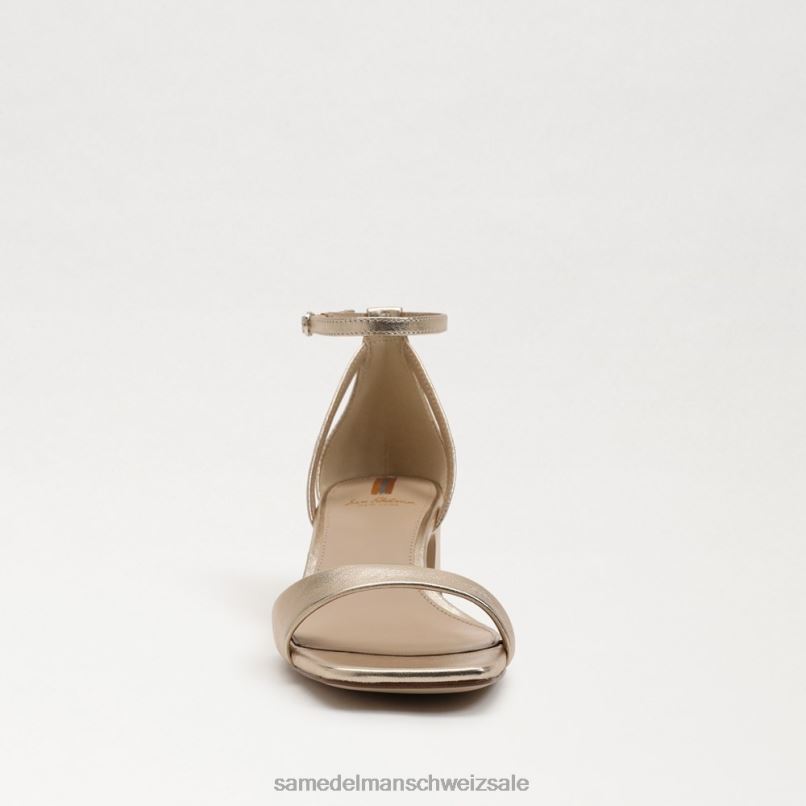 CH Sam Edelman Frauen Wilson Kitten-Heel Gold Blatt X2J86469 Schuhwerk