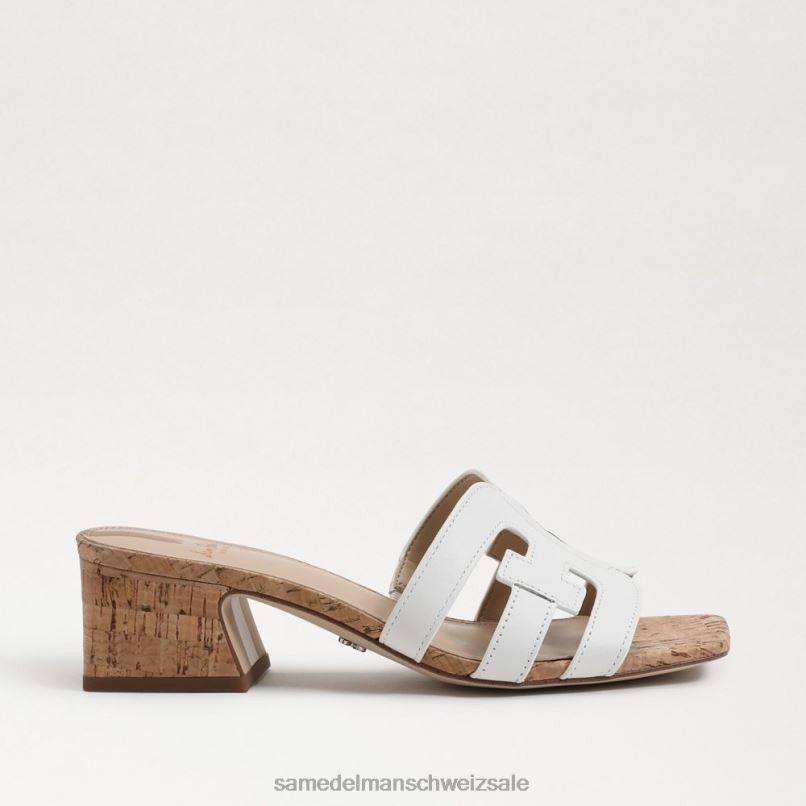 CH Sam Edelman Frauen Winslow-Mule-Absatz helles Weiss X2J86354 Schuhwerk